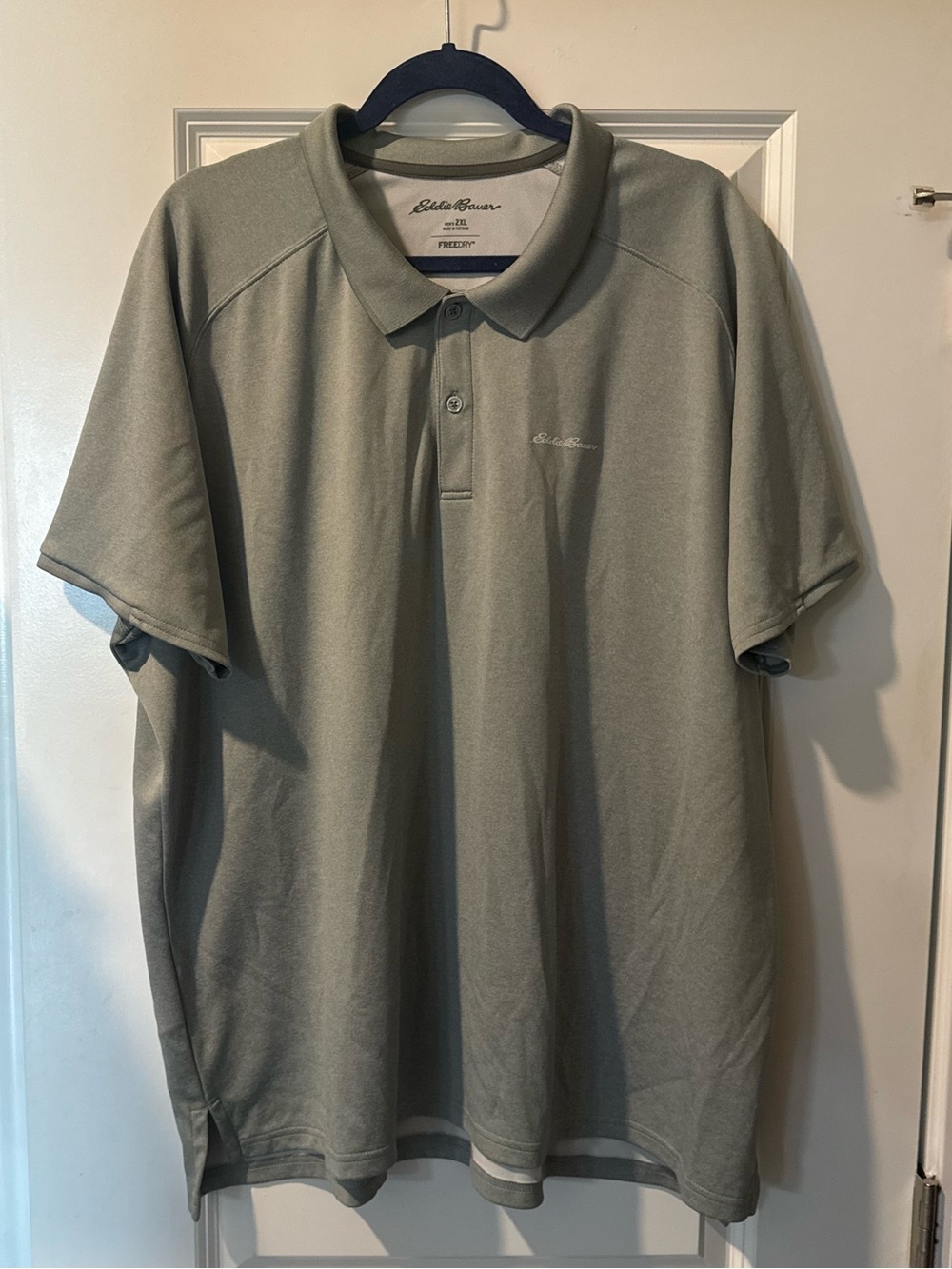 Eddie Bauer Men's Short-Sleeve Polo Shirt - gray